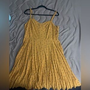 Polkadot tan summer dress